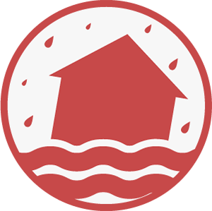 大雨・洪水のアイコン