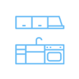 システムキッチンのイラスト